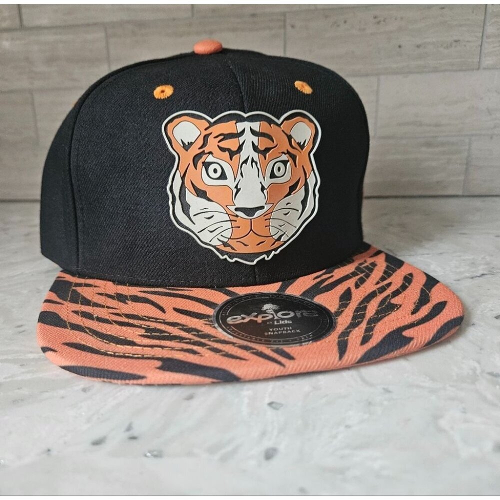 Explore Youth Tiger Snapback Hat - Black - Picture 2 of 9